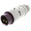 MENNEKES IP44 Purple Cable Mount 2P Industrial Power Plug, Rated At 16A, 20 → 25 V