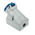 MENNEKES IP44 Blue Wall Mount 3P Right Angle Socket, Rated At 16A, 230 V