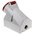 MENNEKES IP44 Red Wall Mount 4P 25 ° Industrial Power Socket, Rated At 16A, 400 V