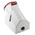 MENNEKES IP44 Red Wall Mount Right Angle Socket, Rated At 16A, 415 V