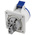 Scame IP44 Blue Panel Mount 2P + E Industrial Power Socket, Rated At 32A, 230 V
