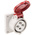 Scame IP44 Red Panel Mount 3P + E Industrial Power Socket, Rated At 16A, 415 V