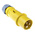 MENNEKES, AM-TOP IP44 Yellow Cable Mount 3P Industrial Power Plug, Rated At 16A, 110 V