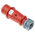 MENNEKES, AM-TOP IP44 Red Cable Mount 4P Industrial Power Plug, Rated At 32A, 400 V