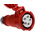 MENNEKES, AM-TOP IP44 Red Cable Mount 3P + N + E Industrial Power Socket, Rated At 16A, 400 V