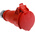 MENNEKES, AM-TOP IP44 Red Cable Mount 3P + N + E Industrial Power Socket, Rated At 16A, 400 V
