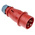 MENNEKES IP44 Red Cable Mount 3P + N + E Industrial Power Plug, Rated At 16A, 400 V,With Phase Inverter