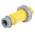 MENNEKES, AM-TOP IP67 Yellow Cable Mount 3P Industrial Power Plug, Rated At 32A, 110 V