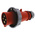 MENNEKES, AM-TOP IP67 Red Cable Mount 4P Mains Connector Plug, Rated At 32A, 400 V