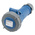 MENNEKES, AM-TOP IP67 Blue Cable Mount 3P Industrial Power Socket, Rated At 16A, 230 V