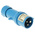 Schneider Electric, PratiKa IP44 Blue Cable Mount 2P + E Industrial Power Plug, Rated At 16A, 230 V