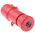 Schneider Electric, PratiKa IP44 Red Cable Mount 3P + N + E Industrial Power Plug, Rated At 16A, 415 V