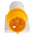 Scame IP44 Yellow Wall Mount 2P + E Right Angle Industrial Power Plug, Rated At 16A, 110 V
