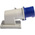 Scame IP44 Blue Wall Mount 2P + E Right Angle Industrial Power Plug, Rated At 16A, 230 V