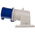 Scame IP44 Blue Wall Mount 2P + E Right Angle Industrial Power Plug, Rated At 32A, 230 V