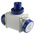 Scame IP66 Blue 1 x 2P + E, 2 x 2P + E Industrial Power Connector Adapter Plug, Socket, Rated At 16A, 240 V