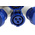 Scame IP66 Blue 1 x 2P + E, 3 x 2P + E Industrial Power Connector Adapter Plug, Socket, Rated At 16A, 240 V