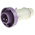 Scame IP67 Purple Cable Mount 2P Industrial Power Plug, Rated At 16A, 20 → 25 V