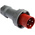 MENNEKES, PowerTOP Plus IP67 Red Cable Mount 3P + E Industrial Power Plug, Rated At 64A, 400 V