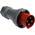 MENNEKES, PowerTOP Plus IP67 Red Cable Mount 3P + E Industrial Power Plug, Rated At 125A, 400 V
