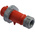 MENNEKES, AM-TOP IP67 Red Cable Mount 4P Industrial Power Plug, Rated At 32A, 400 → 440 V