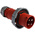 MENNEKES, AM-TOP IP67 Red Cable Mount 4P Industrial Power Plug, Rated At 32A, 400 → 440 V