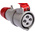 Scame IP44 Red Cable Mount 3P + E Industrial Power Socket, Rated At 16A, 415 V