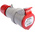 Scame IP44 Red Cable Mount 3P + E Industrial Power Socket, Rated At 16A, 415 V