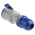 Scame IP44 Blue Cable Mount 2P + E Industrial Power Socket, Rated At 32A, 230 V