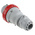 Scame IP67 Red Cable Mount 3P + N + E Industrial Power Plug, Rated At 64A, 415 V