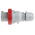 Scame IP67 Red Cable Mount 3P + N + E Industrial Power Plug, Rated At 64A, 415 V