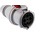 Scame IP66, IP67 Red Cable Mount 3P + E Industrial Power Socket, Rated At 64A, 415 V