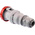 Scame IP66, IP67 Red Cable Mount 3P + E Industrial Power Socket, Rated At 64A, 415 V