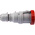 Scame IP66, IP67 Red Cable Mount 3P + E Industrial Power Socket, Rated At 64A, 415 V