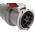 Scame IP66, IP67 Red Cable Mount 3P + N + E Industrial Power Socket, Rated At 64A, 415 V