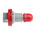 Scame IP66, IP67 Red Cable Mount 3P + E Industrial Power Plug, Rated At 16A, 415 V