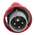 Scame IP66, IP67 Red Cable Mount 3P + E Industrial Power Plug, Rated At 16A, 415 V