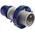 Scame IP67 Blue Cable Mount 2P + E Industrial Power Plug, Rated At 32A, 230 V
