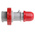 Scame IP67 Red Cable Mount 3P + E Industrial Power Plug, Rated At 32A, 415 V