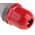 Scame IP67 Red Cable Mount 3P + E Industrial Power Plug, Rated At 32A, 415 V