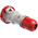 Scame IP66, IP67 Red Cable Mount 3P + N + E Industrial Power Socket, Rated At 32A, 415 V