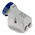 Scame IP66, IP67 Blue Wall Mount 2P + E Industrial Power Socket, Rated At 16A, 230 V