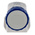 Scame IP66, IP67 Blue Wall Mount 2P + E Industrial Power Socket, Rated At 16A, 230 V