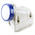 Scame IP66, IP67 Blue Wall Mount 2P + E Industrial Power Socket, Rated At 32A, 230 V