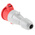 Legrand, P17 Tempra Pro IP44 Red Cable Mount 3P + N + E Industrial Power Socket, Rated At 32A, 415 V