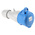 Legrand, P17 Tempra Pro IP44 Blue Cable Mount 2P + E Industrial Power Socket, Rated At 32A, 230 V