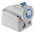 Legrand, P17 Tempra Pro IP66, IP67 Blue Wall Mount 2P + E Industrial Power Socket, Rated At 16A, 230 V