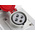 Scame, DOMINO IP44 Red Wall Mount 3P + E RCD Industrial Power Connector Socket, Rated At 16A, 415 V