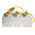 Scame IP44 Yellow Surface Mount Socket, Rated At 16A, 100 → 130 V