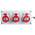 Scame IP44 Red Surface Mount 3P + N + E Industrial Power Socket, Rated At 16A, 346 → 415 V